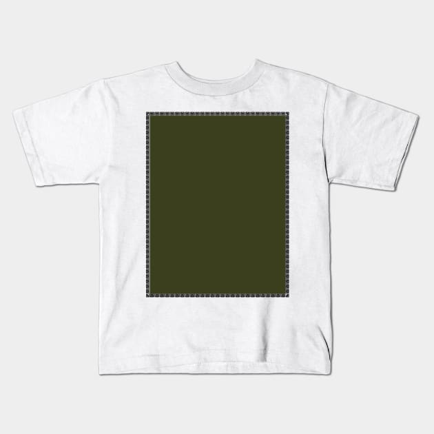 Green Square Kids T-Shirt by TriForceDesign